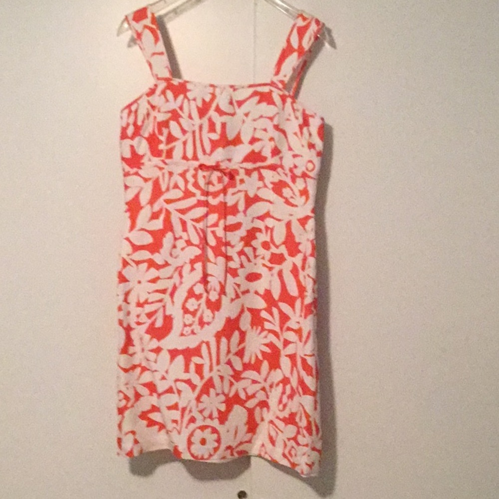 Sigrid Olsen sleeveless lined dress pink/white